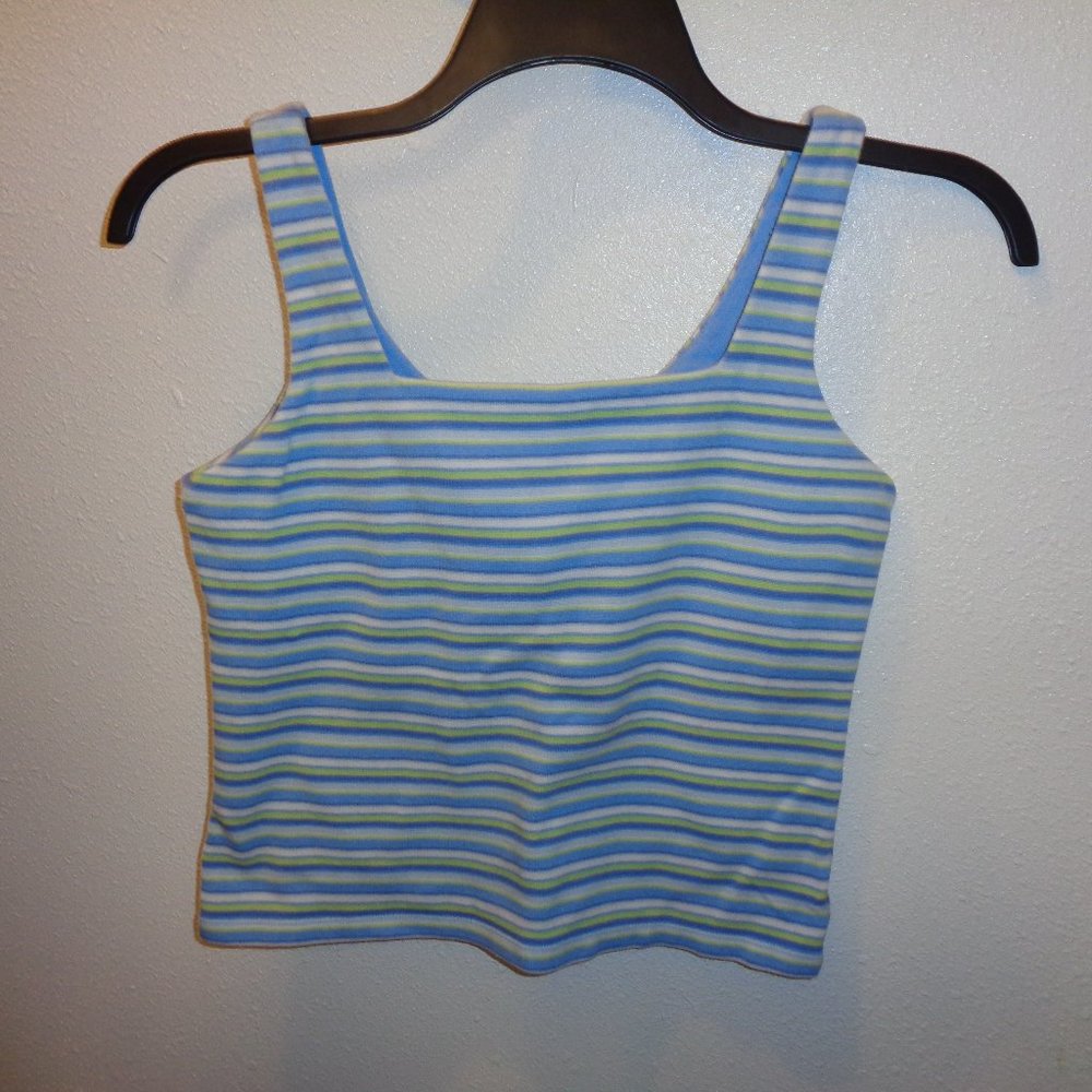 No Boundaries Tank Top with Shelf Bra Juniors Size Large
